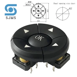 1set Electronic Equipment Instruments 5 Way Direction Combination Button Control ABS Office DIP Switch Indoor Home With Cap DIY