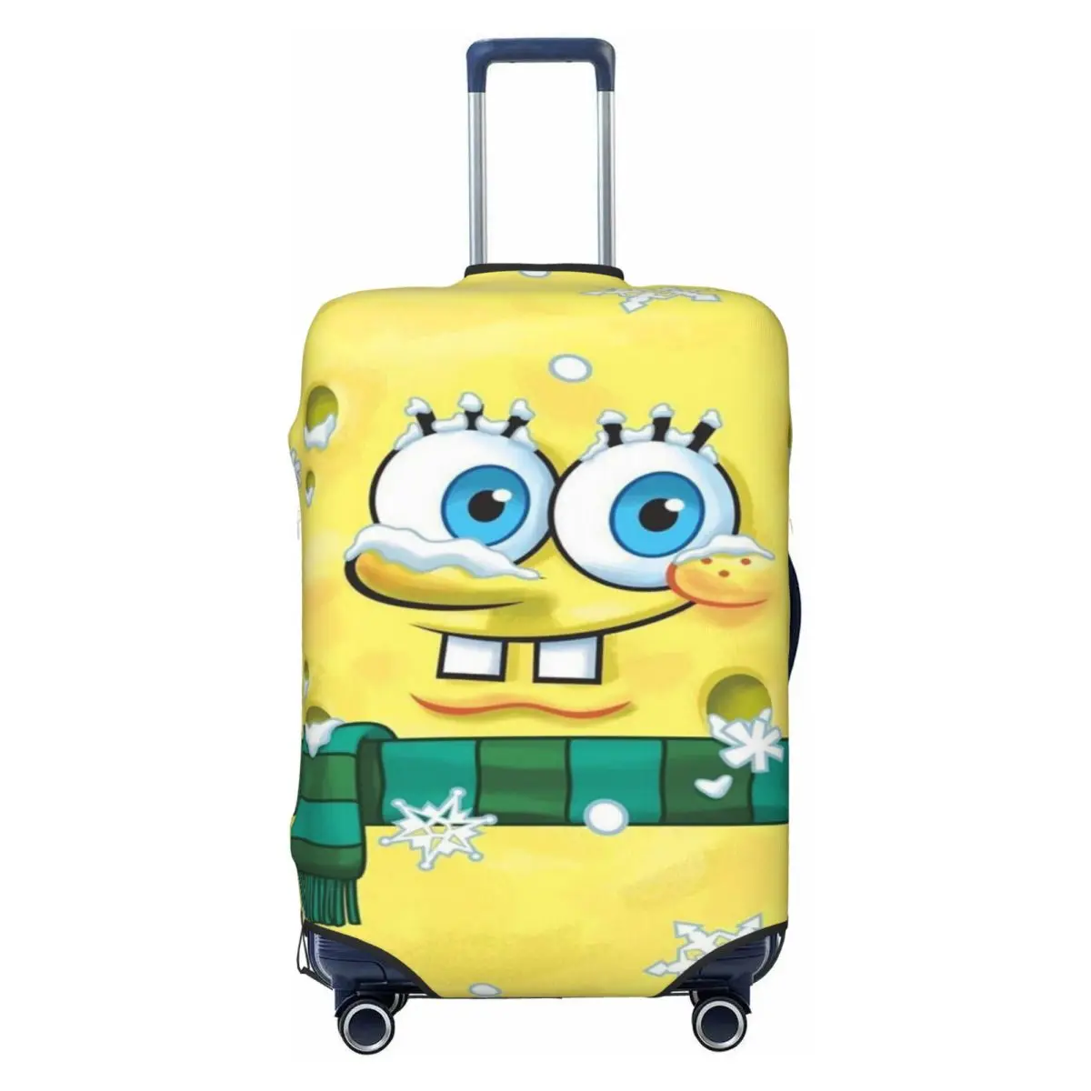 

Custom SpongeBobed Cartoon Luggage Cover Cute Suitcase Protector Covers Suit For 18-32 inch