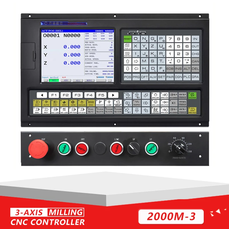 High Quality CNC Controller 3 Axis Milling Machine Control System Kit With PLC And ATC Functions For Machine Tool Transformation