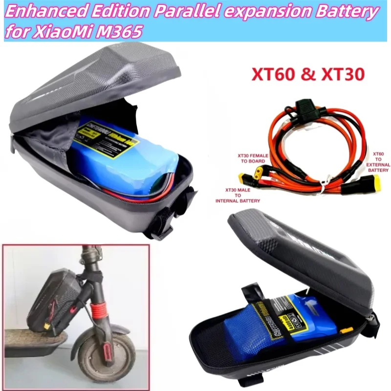 36V 48V Battery 14Ah Paralleling Extra Expansion for XiaoMi M365/PRO/PRO2/1S/Mi3 ESSENTIAL Extra Battery Upgrade+Battery Bag