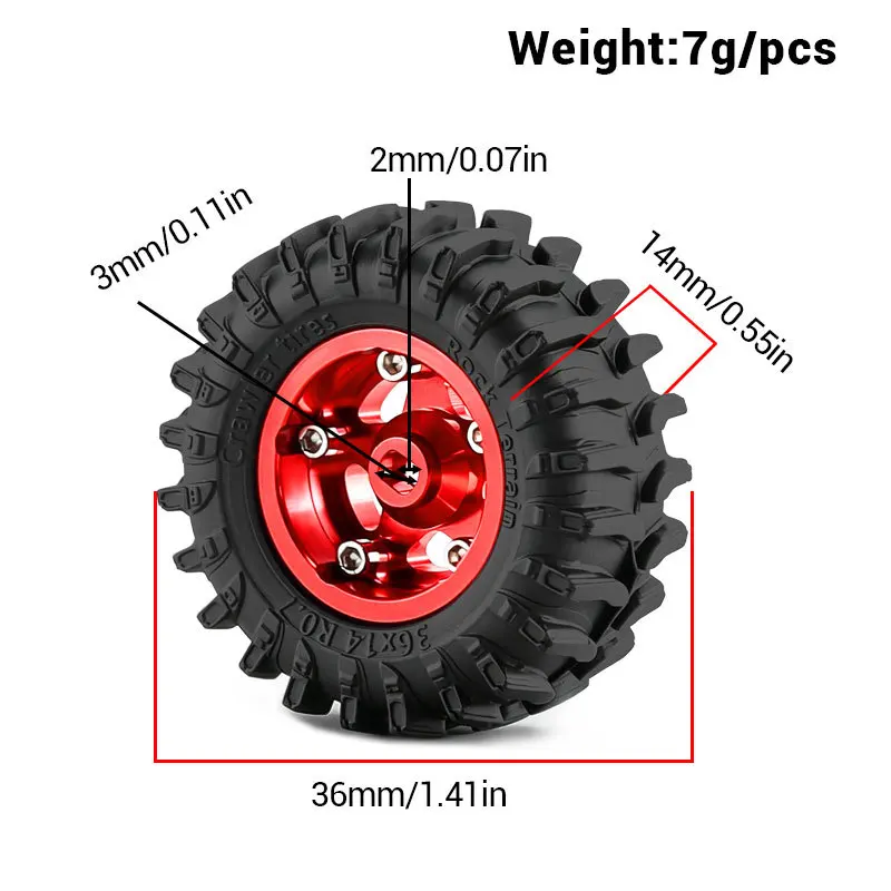 4pcs 0.7