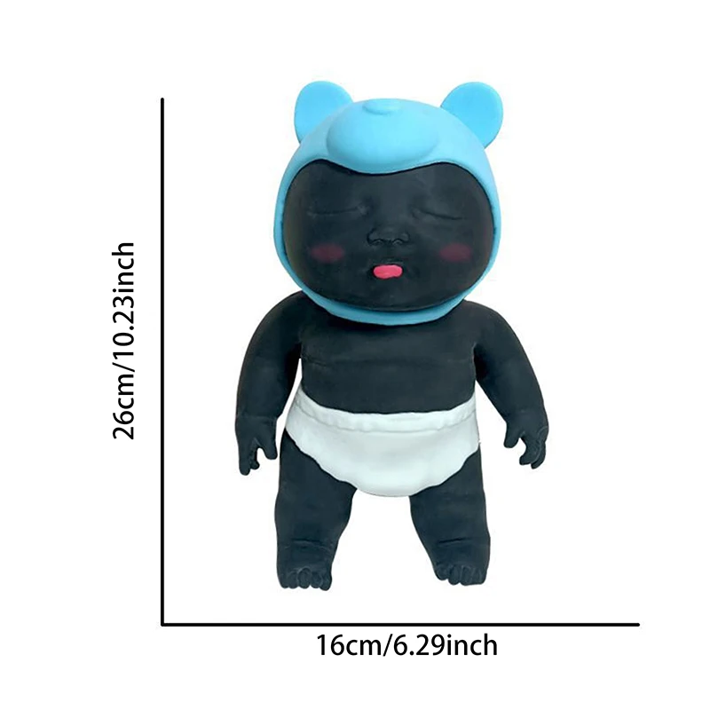 26cm American Reborn Baby Doll Black Soft Vinyl Baby Dolls Lifelike Newborn Baby Doll Girl Gift Doll Toy