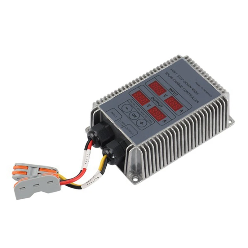 

400W Step-Up MPPT Real-Time Tracking Function LED Display Solar Supply Battery Recharging Controller 24-85V