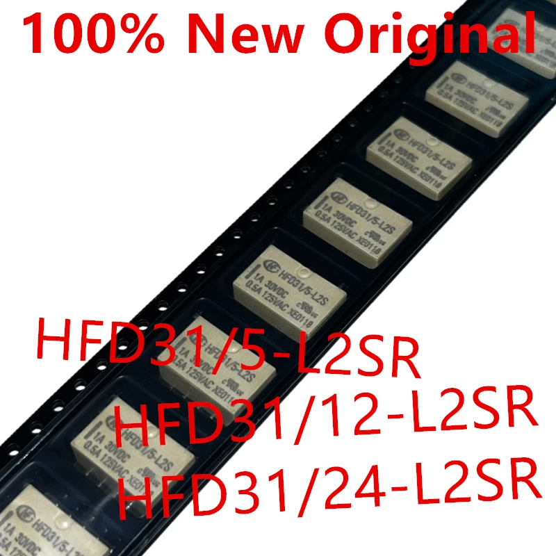 10piece  HFD31/12-L2S 、HFD31/5-L2S 、HFD31/24-L2S  SMD-10  Brand New Signal Relay  HFD31/12-L2SR 、HFD31/5-L2SR 、HFD31/24-L2SR