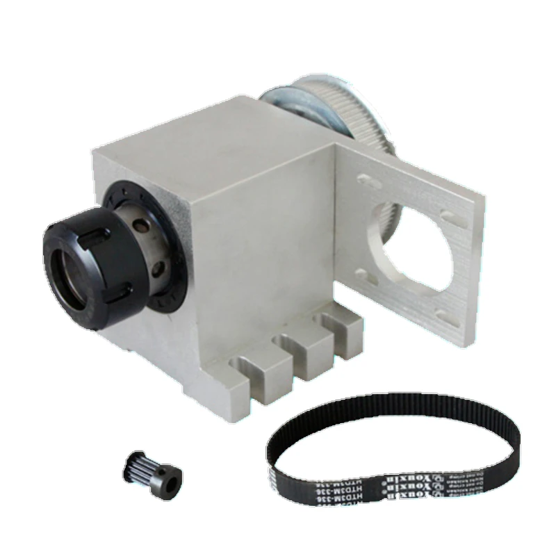 A Aixs eje giratorio CNC 4. ° eje con pinza para enrutador Cnc fresadora Cnc eje giratorio 3M-6-ER32 con portabrocas ER32