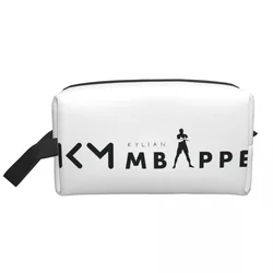 Custom Kawaii Mbappes KM borsa da toilette da viaggio per le donne borsa da trucco cosmetica da calcio Beauty Storage Dopp Kit