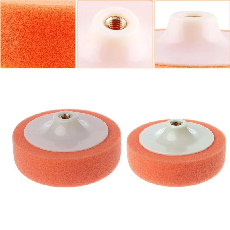 6 Inch 15cm Auto Car Polishing Buffing Polishing Pad Sponge Wheel Waxing Orange