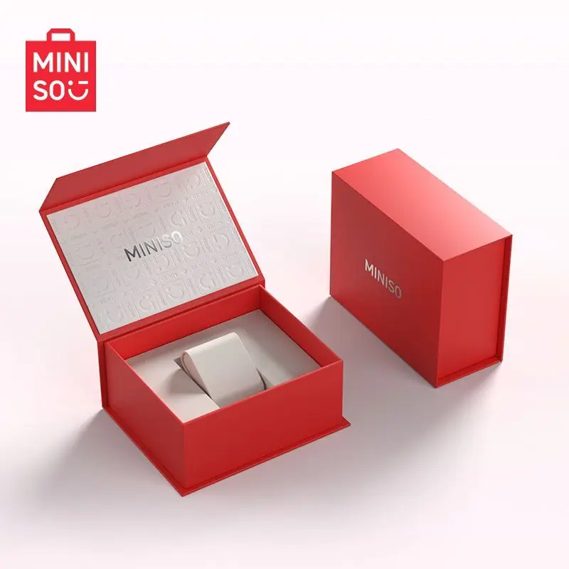 Genuino Miniso Nuevos relojes impermeables de diamante gitano de disco pequeño