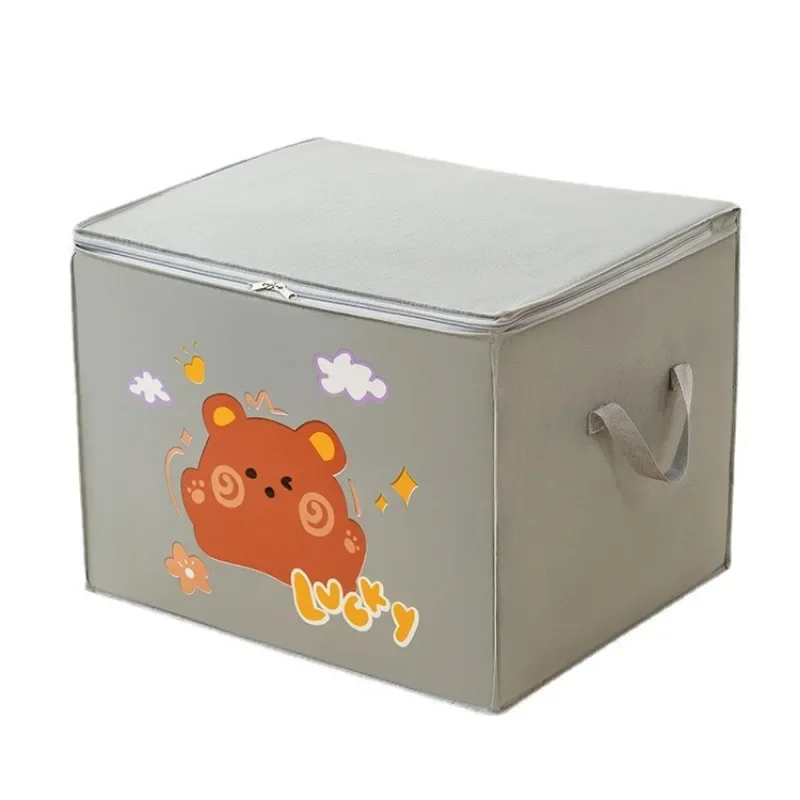 Cube Folding Toys Storage Box Kids Toys Organizer Box Felt Cloth Fabric Storage Basket for Cartoon Animal Nursery Toy Bins