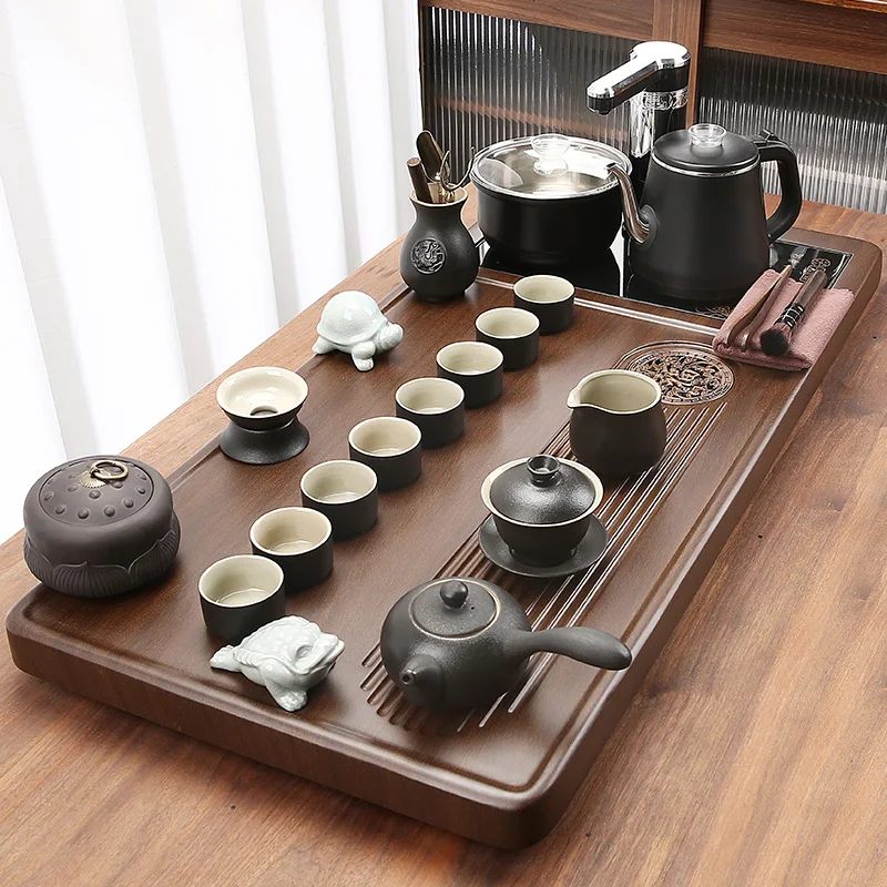 

Fully automatic integrated tea tray boiling water to make , purple sand Kung Fu tea set, home office, living room