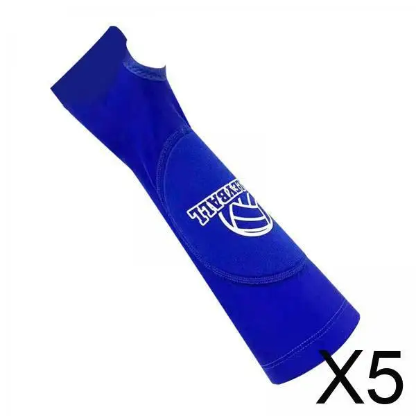 Guanti da allenamento con maniche da braccio da pallavolo 5x2 pezzi per lavoro di basket blu