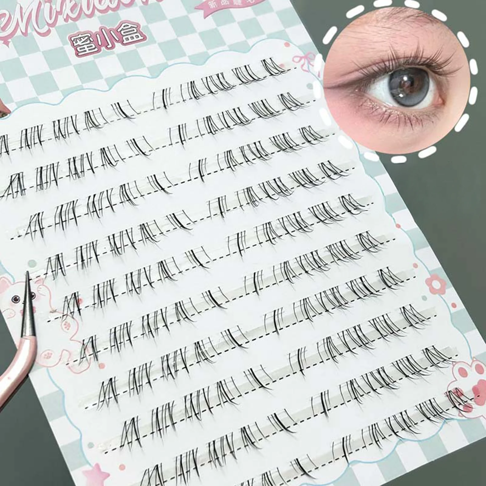 ขนตาปลอมแบบนุ่มเป็นธรรมชาติ น้ำหนักเบา ขนตาปลอมแบบคลัสเตอร์ใยนุ่มสำหรับการแต่งหน้าในงานปาร์ตี้ทุกวัน