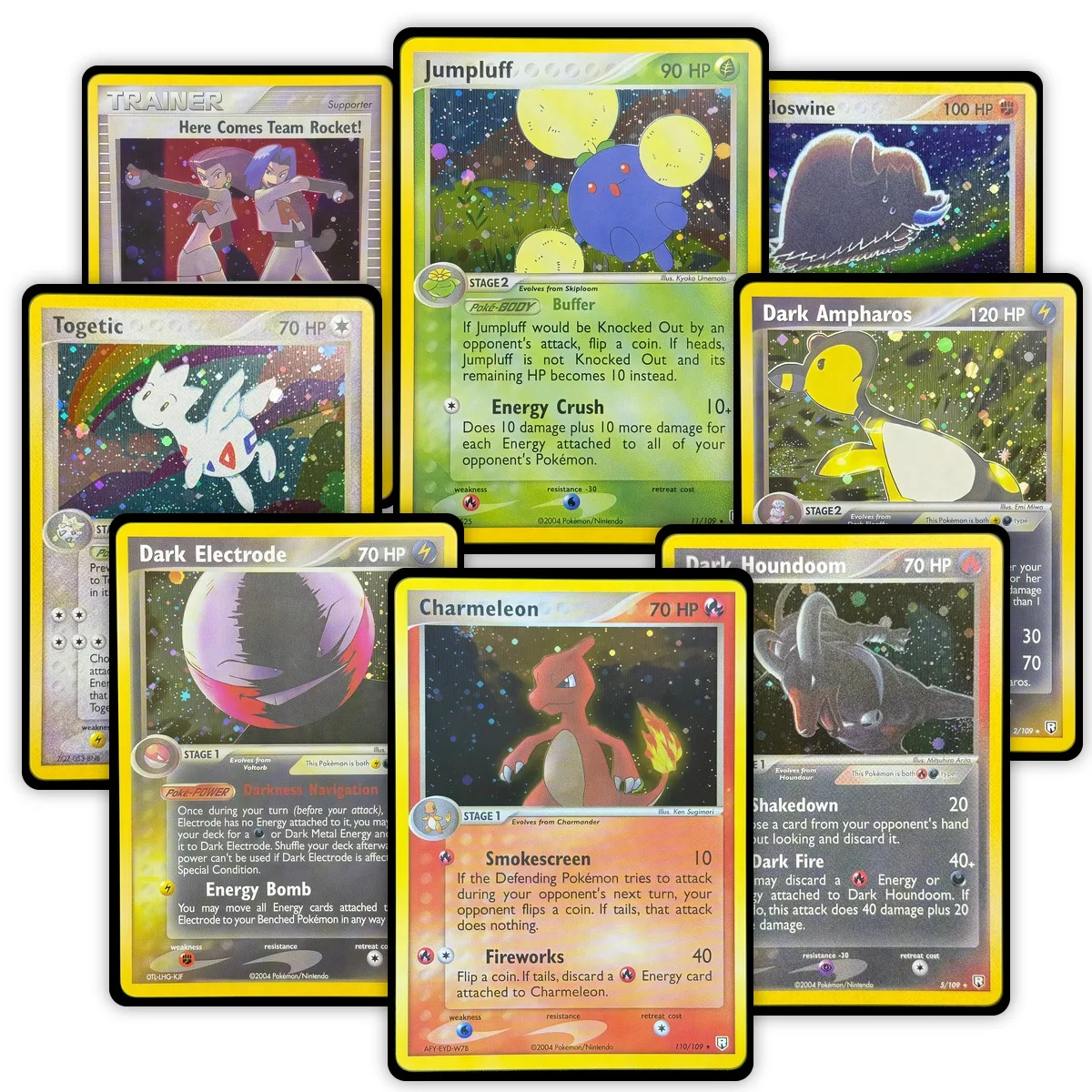PKM Proxy Team Rocket Returns(TR) Holo & Non-Holo Rare Collection Cards, PTCG Gifts Toys