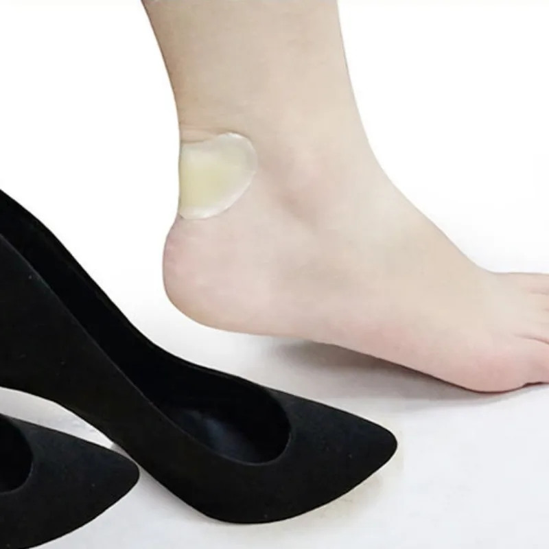 Parches de hidrogel para el talón de los pies, parche protector antiabrasión para aliviar el dolor, 10 piezas