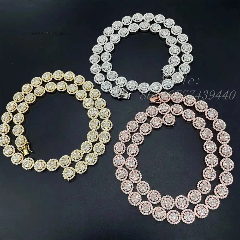 

Moissanite Jewelry Icedout Luxury Men Necklace Personality Fashion Silver Necklace Manufacturers Price Necklace