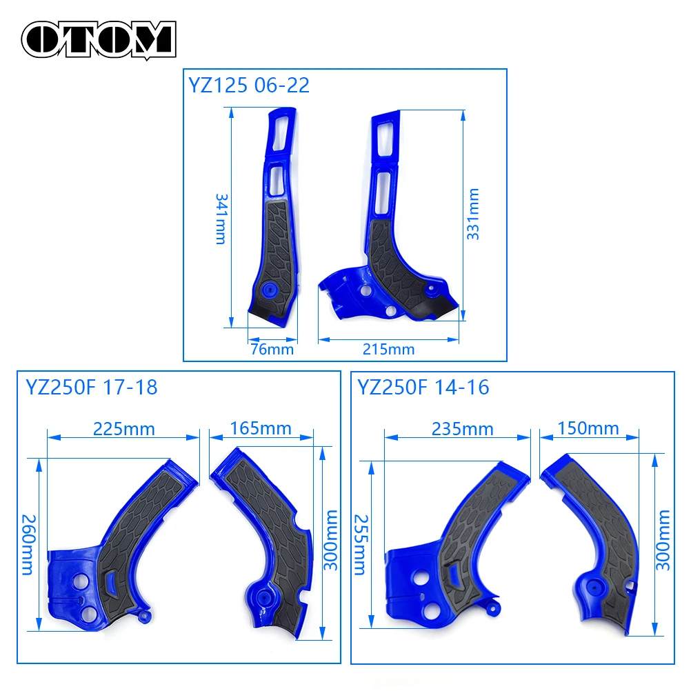 OTOM Motocross 2022 X-Grips Frame Guard Protection Cover For YAMAHA YZF WRF 125 250 450 FANTIC XE125 XX125 XX250 Pit Dirt Bikes