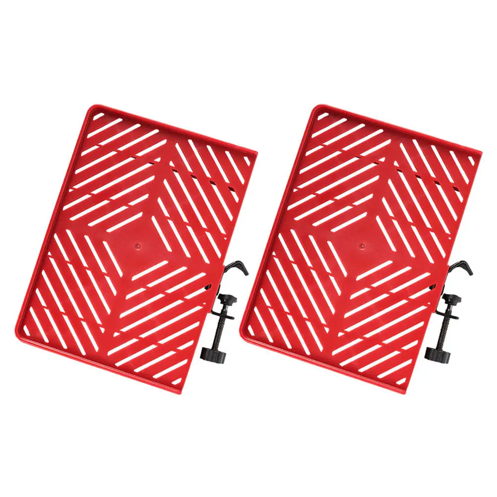 2Pcs Live Streaming Microphone Stand Tray Adjustable Angle Height Anti-Scald Tray Clip Portable Music Holder Shelf Outdoor