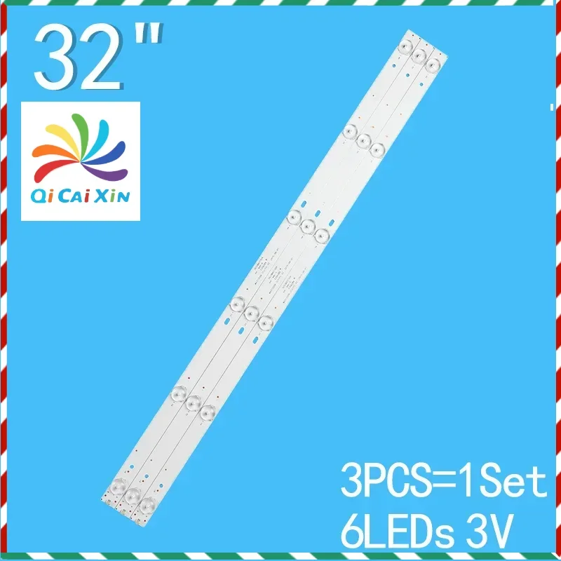 

592MM 6LED(3V) LED Backlight Strip For CF-32FA9 MX32D06-ZC21FG-01 MX315M09 MX315D06-ZC21FG-01 02 HD-32W5420 LSC320AN02