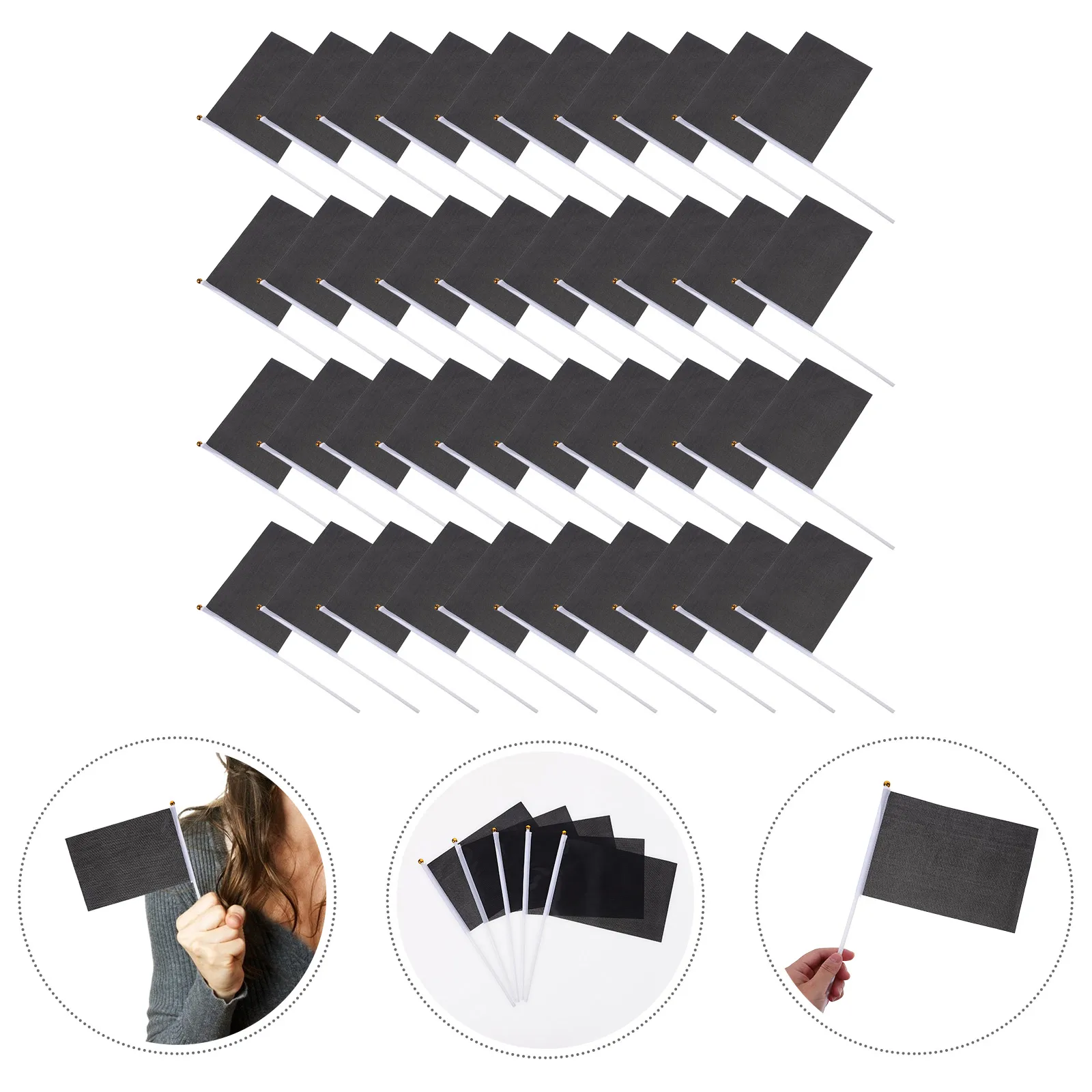 

50Pcs Mini Handheld Blank Solid DIY Party Decorations Perfect for Kids Birthday Sports Celebration School Events