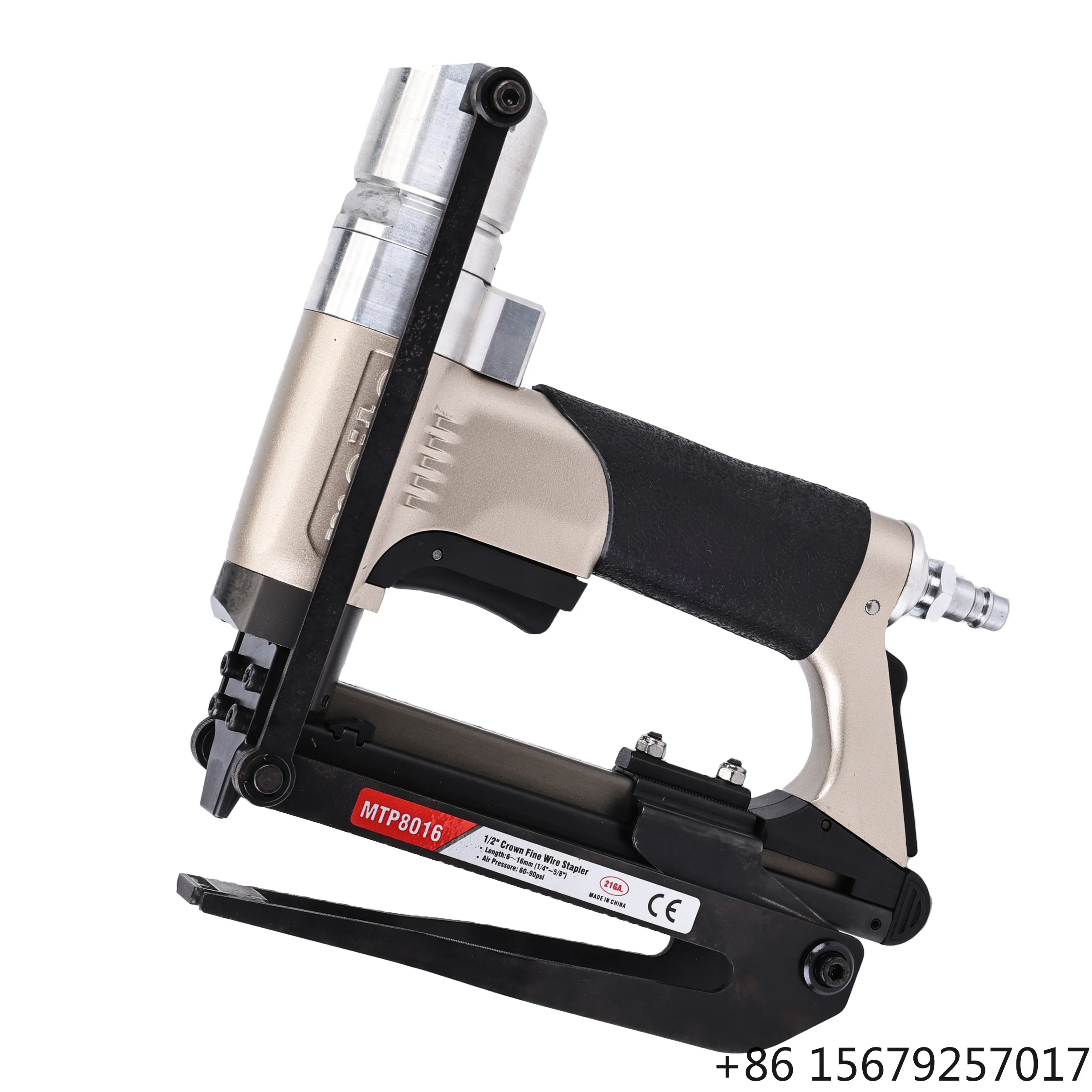 Pneumatic Stapler 12.5mm Crown 21 Gauge Nail Gun for Furniture Meite MTP8016