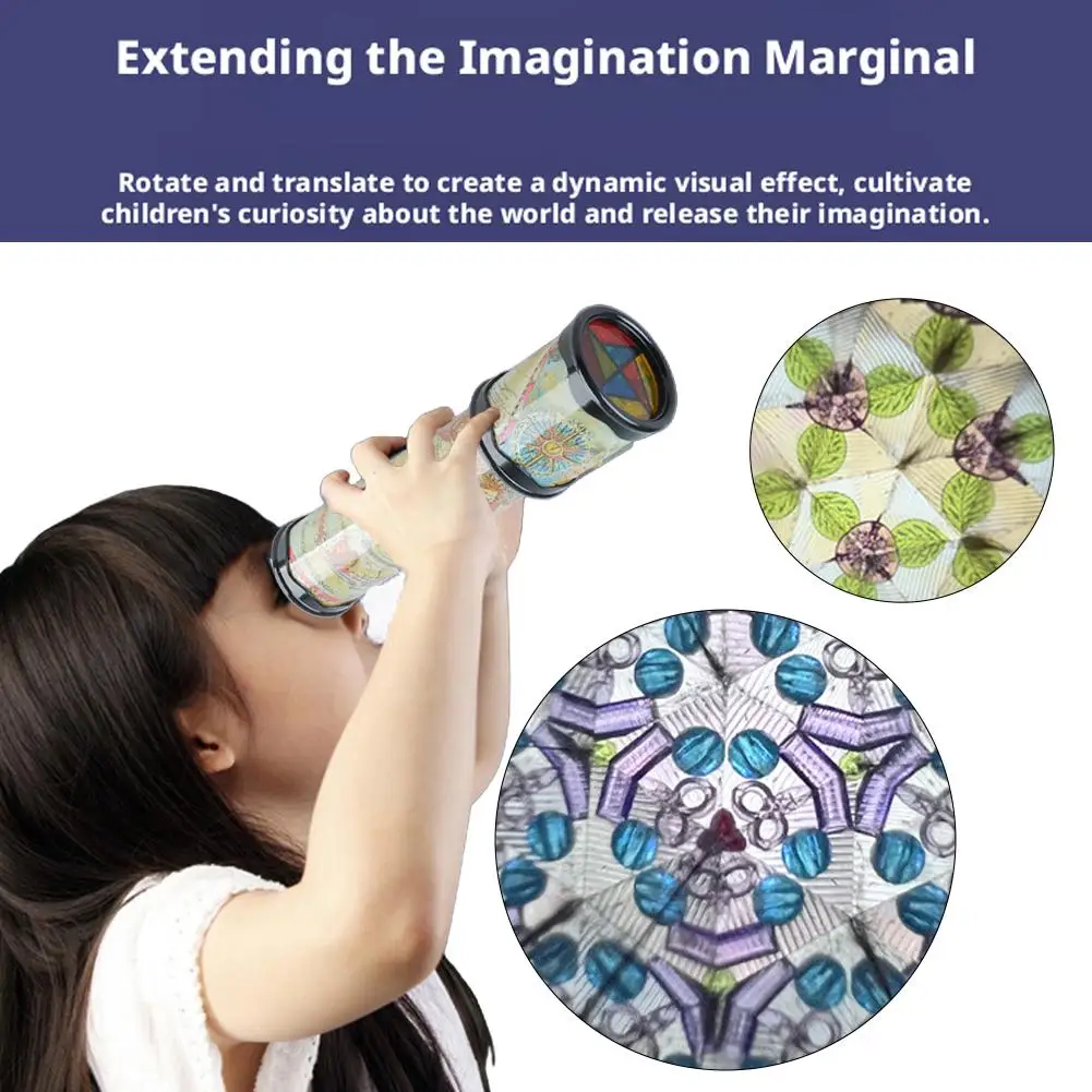 1PCS Scalable Rotation Kaleidoscope 30cm Magic Changeful Adjustable Fancy Colored World Toy For Children Classic Educational Toy