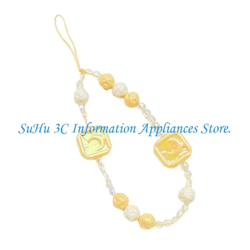 J0MB COLLULFIL BEADS سلسلة الهاتف المحمولة الهاتف المحمول للنساء مجوهرات الأشرطة المضادة
