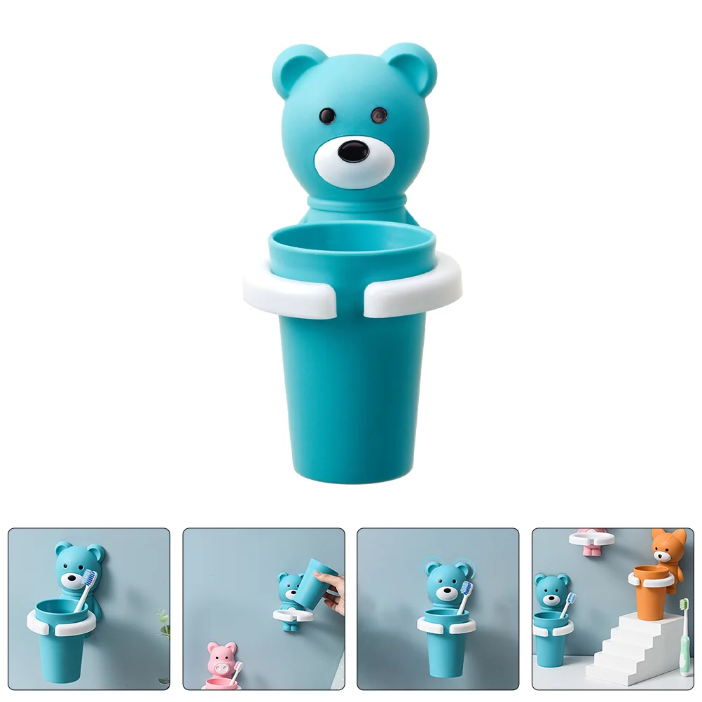 

Toothbrushes Bathroom Mugs Wall Cup Toothpaste Holder 1650X1100X900CM Holders for Cups Wash Blue Mouthwash Baby Child