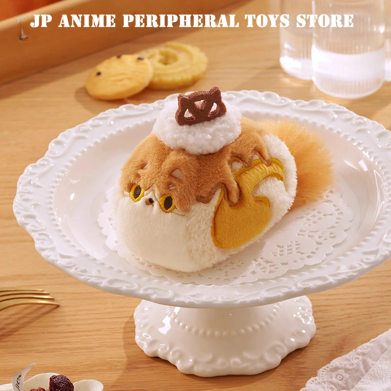 Nowa Oryginalna Pluszowa Zabawka Kotek Rolada Szwajcarska Urocza Pluszowa Lalka Kot Ragdoll Zawieszka do Plecaka Dekoracja Prezent na Boże Narodzenie Urodziny dla Dzieci