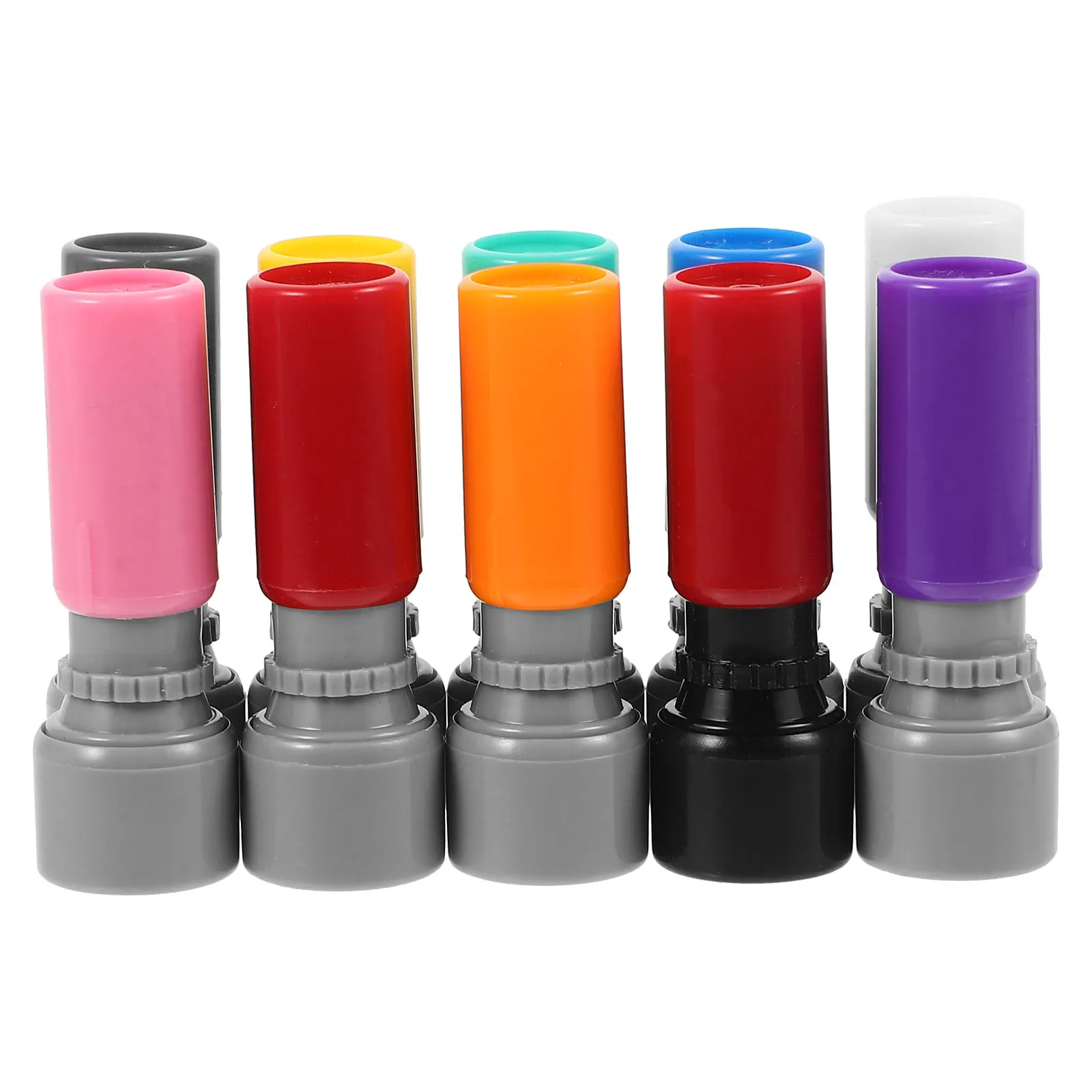 

10pcs Round Blank Ink Stamp Seal Case DIY Small Stamp Making Tool Creativity Gifts Blank Seal Making