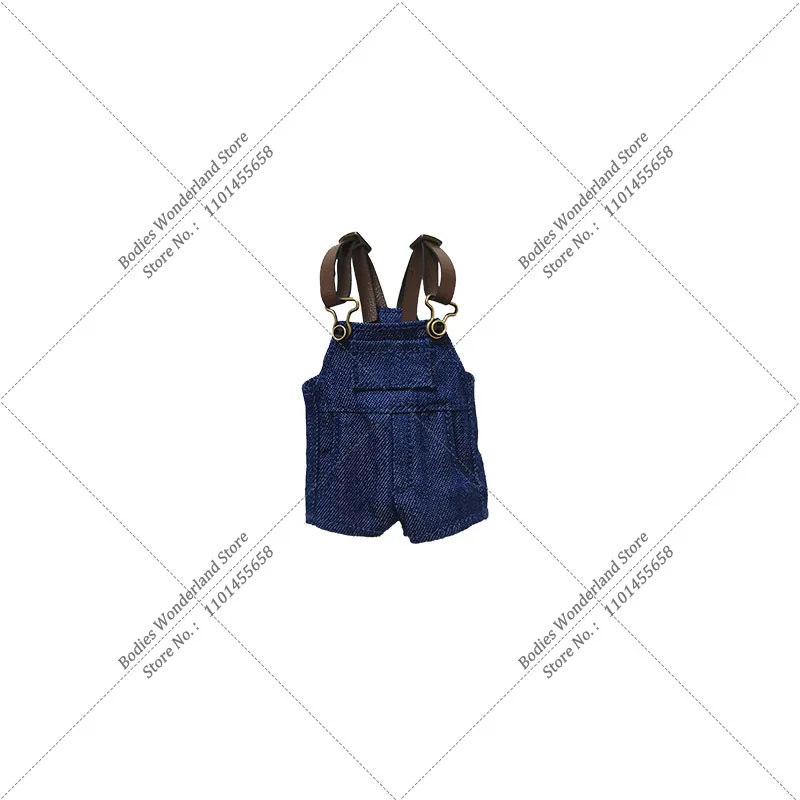 1/12 Scale Fashion Classic Slim T-shirt Strap Denim Shorts Set For 6inch SNAIL SHELL Figma Romankey Action Figure Body