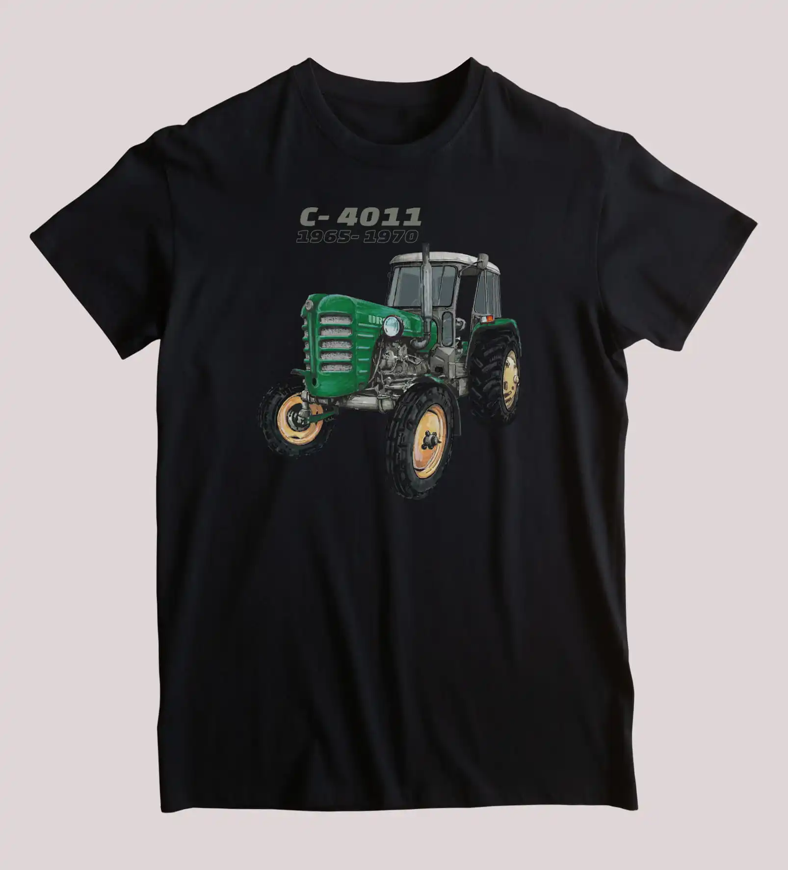 Poland Built Ursus C-4011 Tractor T-Shirt. Summer Cotton Short Sleeve O-Neck Mens T Shirt New S-3XL