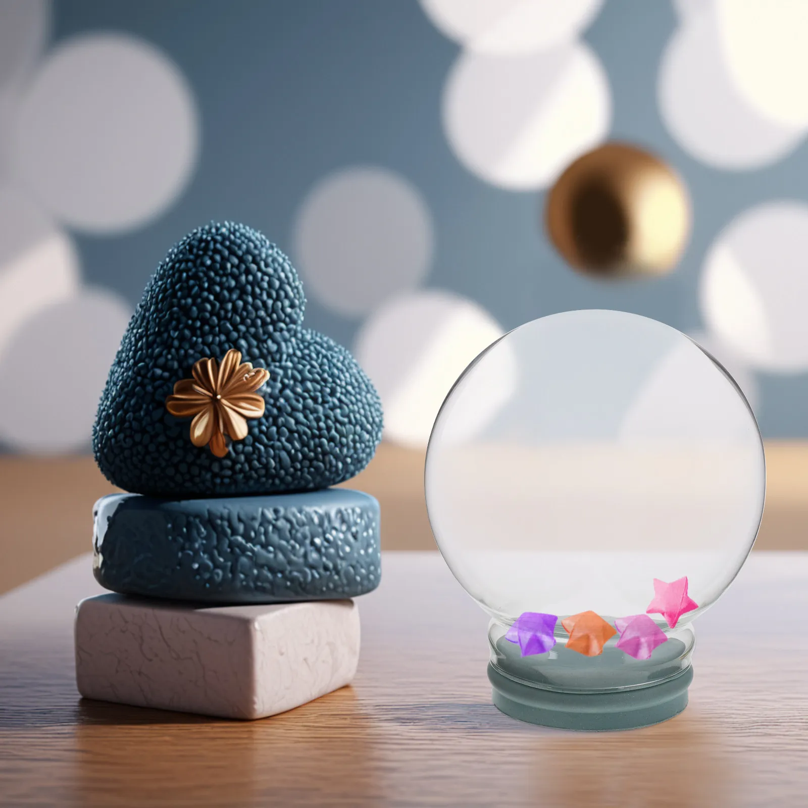 Empty Glass Snow Globe Kit DIY Craft Set for Home Decoration Snow Globe Making Kit Fillable Crystal Ball Prop for Special