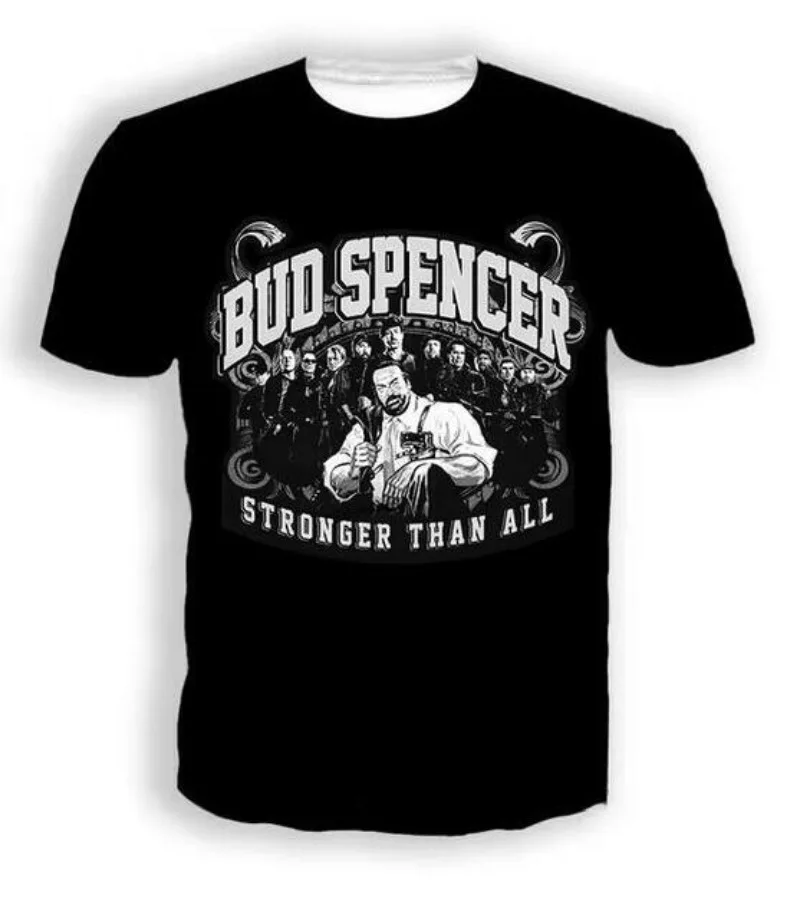 

New Fashion Men/Women Bud Spencer Terence Hill 3D Print Short Sleeve T-Shirt Fashion T Shirt Sport Hip Hop Summer Tops TX131