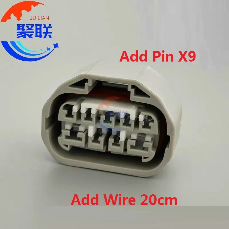 1Set 9Pin Gearbox Gear Switch Plug Connector 4F0988-0000 With Wire Cable 90980-11784 For Toyota Camry Lexus 7283-1296-40