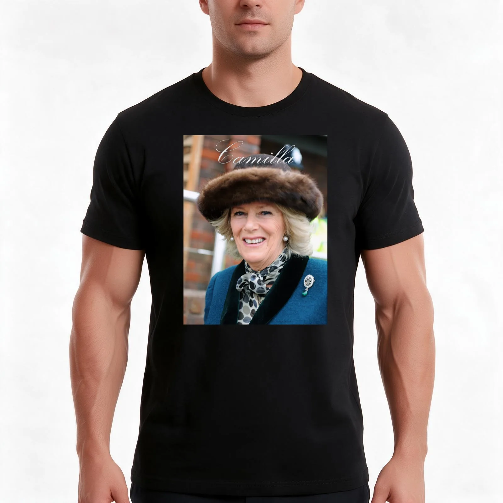 Camilla Duchess of Cornwall T-Shirt Summer Casual Cotton Tee Oversized Streetwear Tops Vintage Graphic Print 100% Cotton