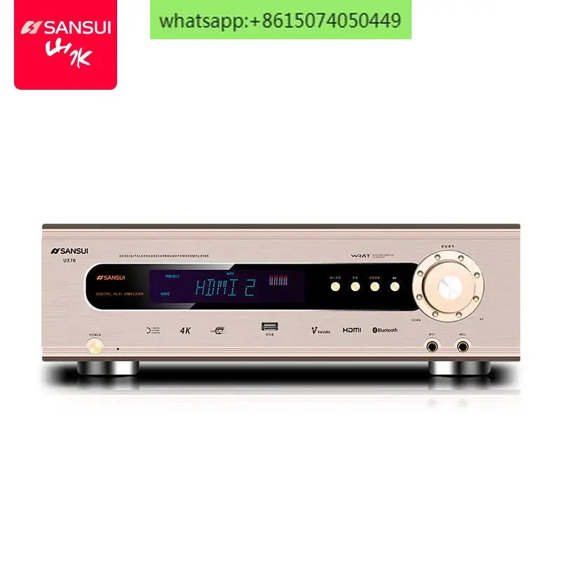 Sansui UX70 Home 5.1 Amplifier Professional High Power Fixed Resistance Digital Hi Fi Bluetooth