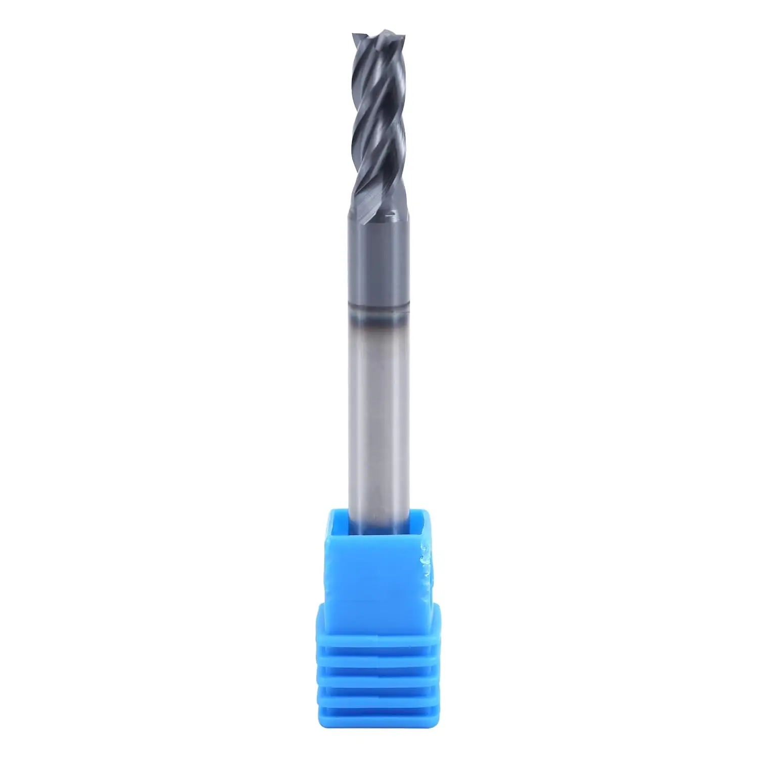 5 frese quadrate in carburo solido da 7/32" - Rivestite in AlTiN, 4 flauto, 30 °   Elica, taglio 7/32", gambo 1/4", LOC 5/8", 2-1/2" OAL