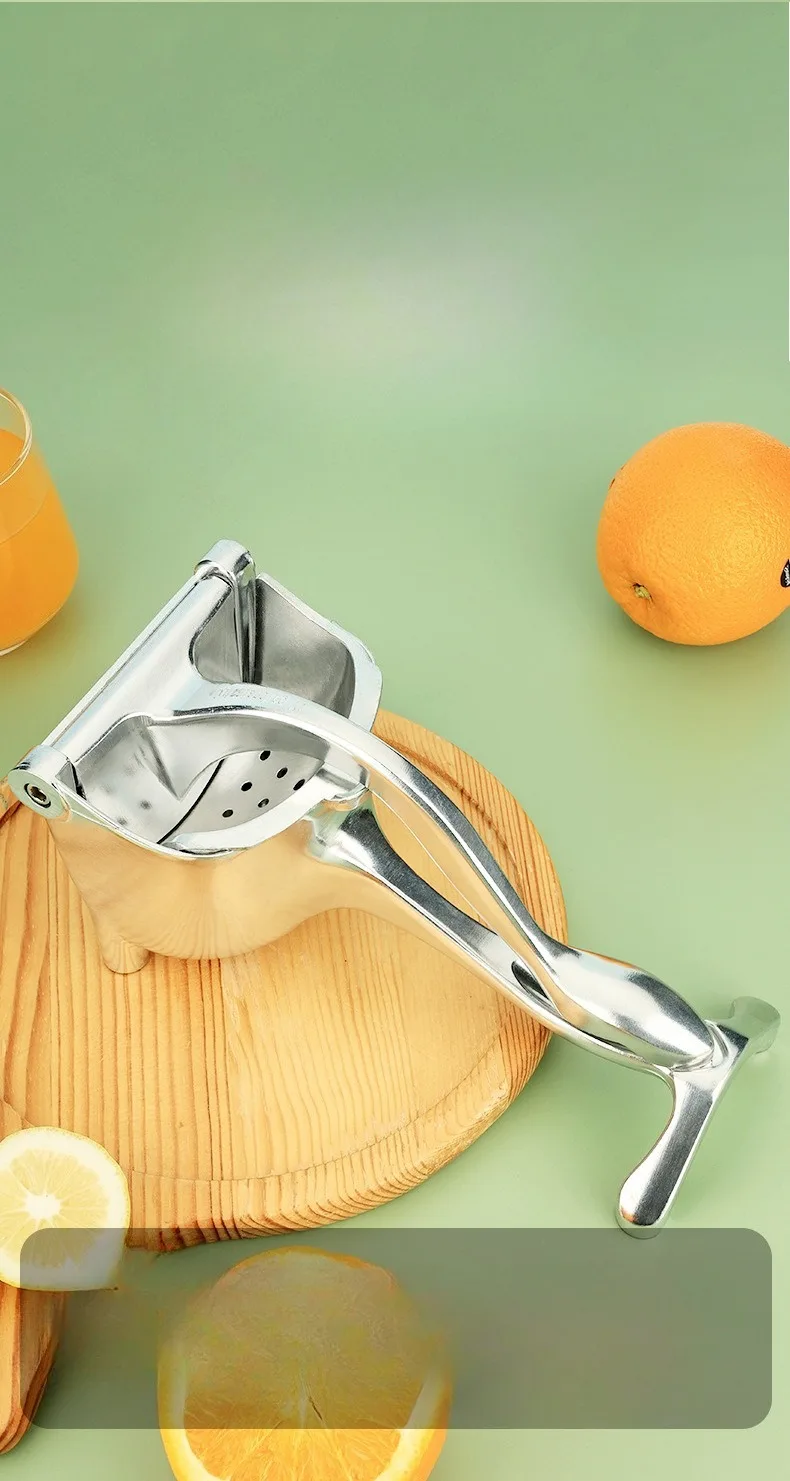 Exprimidor manual para uso comercial y doméstico, aleación de aluminio, exprimidor de frutas para bebés, exprimidor de limón, extractor de jugo prensado a mano