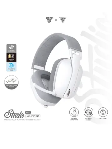 FANTECH WHG03P STUDIO PRO Gaming Headphones Wired& Wireless Bluetooth 7.1 Surround Headset With Noise Reduction Mic For PS5 XBOX