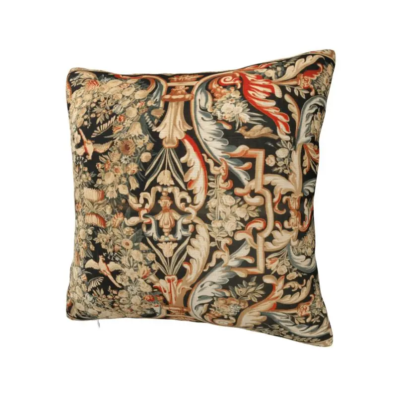 Antique French Gobelins Aubusson Cushion Covers Vintage Europe Bohemia Floral Soft Cute Pillow Cases Home Decoration