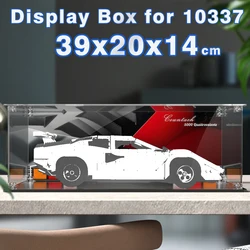 Acrylic display box for lego 10337 display case for Lamborghini Countach building block dustproof clear model car storage box