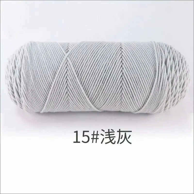 1Pc 200g melk Katoenen garen voor hand breien Acryl Gehaakte Draad gebreide Truien Sjaals lijnen Haken tas deken amigurum