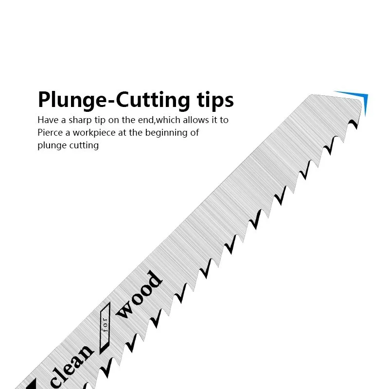 T101B Jig Saw Blade HCS Wood Assorted Blades For Wood Plastic Cutting T Shank Power Tool Reciprocating Saw Blade
