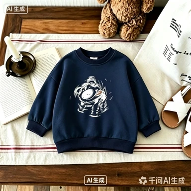 Sports Shirt White Long Sleeved Top 2026 Children's Autumn Cute Clothes Loose Casual Hoodie Children's Round Neck Pullover