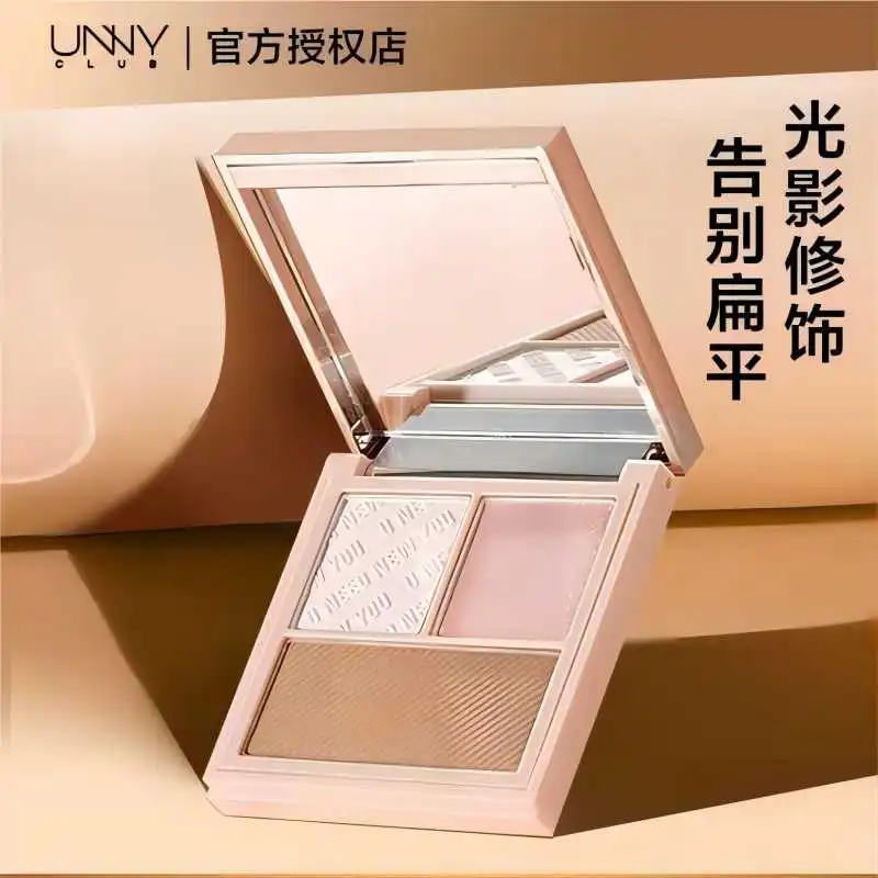 

UNNY Contour Palette Highlighter Bronzer Illuminator Makeup Long-lasting Powder Waterproof Oil-control Rare Beauty Cosmetics