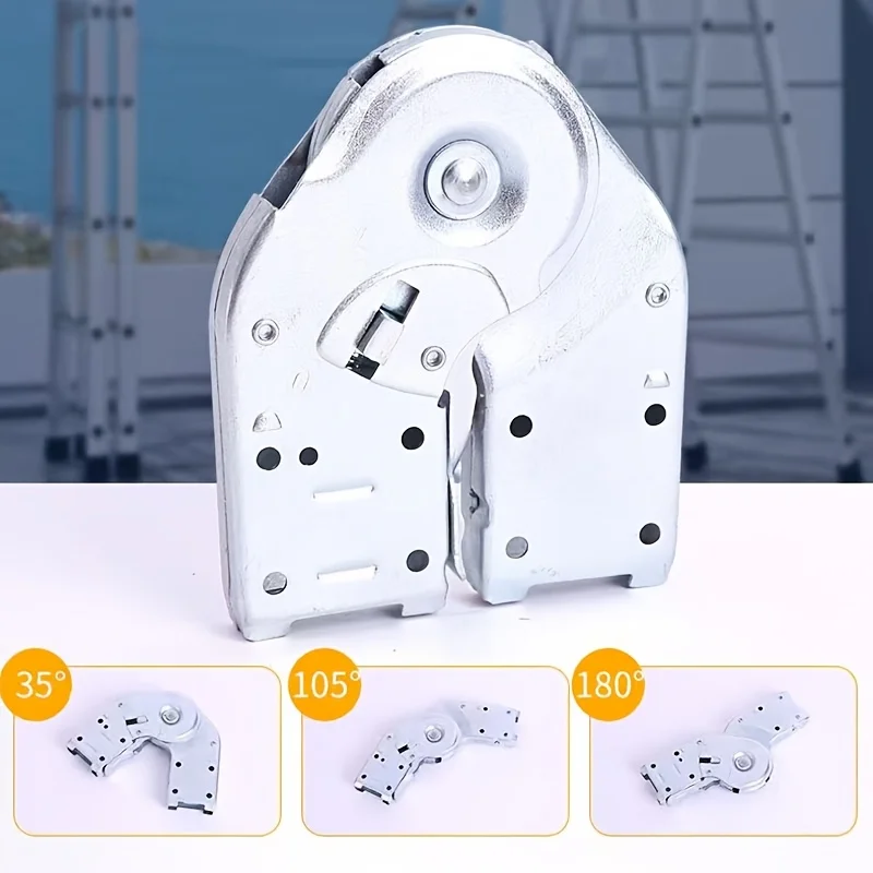 

1pcs Ladder Hinge Adjustable Folding Ladder Connector Thickened Steel Lockable Ladder Joint Household Outdoor Work Accessories