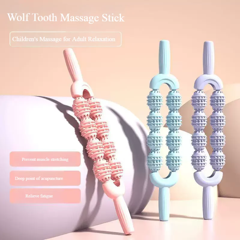 

Manual Cervical Massage Stick Cervical Waist Back And Leg Muscle Relaxation Roller Yoga Stick Leg Slimming Tool