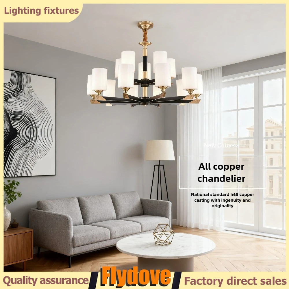 

Copper Retro LED Lighting Pendant Lamp Creative Restaurant Living Room Bedroom Modern Lighting Home Design Decoration 220V
