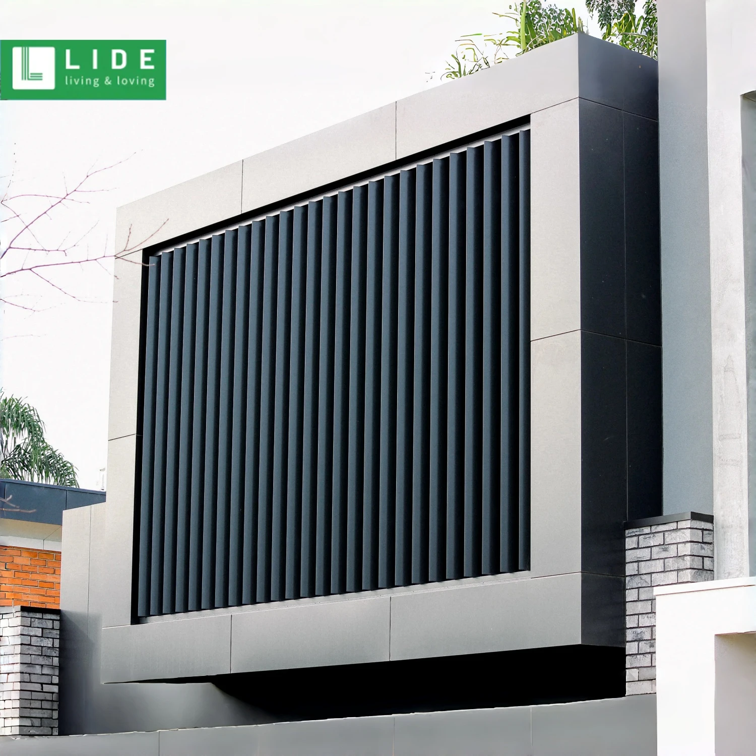 Customization Aluminum louvre blades window screens shutters aluminum louvre fence