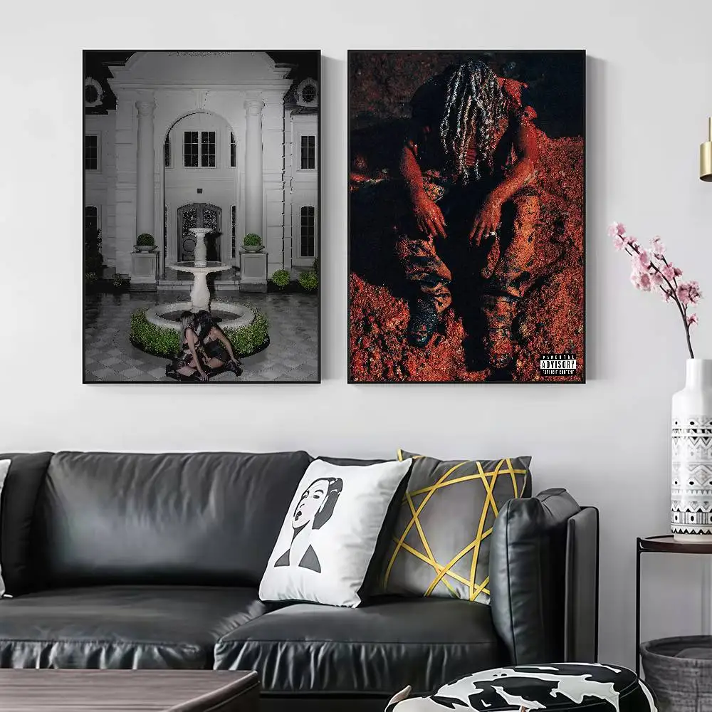 Rapper D-Destroy L-Lonely Albums Peelable Self-adhesive Poster Stickers Are Suitable For Frameless Wall Decoration In A Room